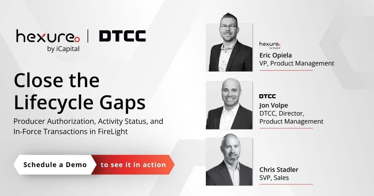 Hexure by iCapital and DTCC present Close the Lifecycle Gaps webinar